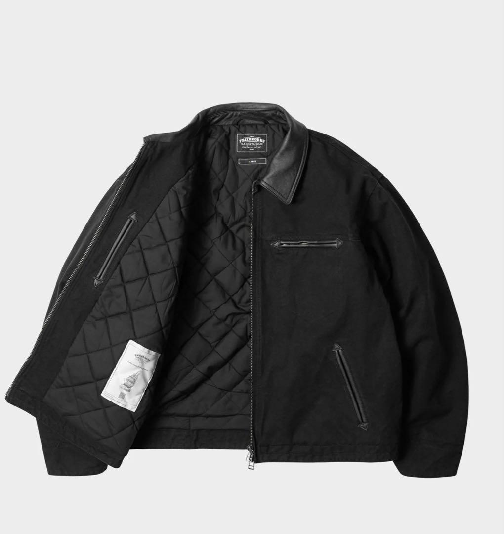 ジャケット・アウター HEAVY CANVAS DESTROYED WORK JACKET BLACK