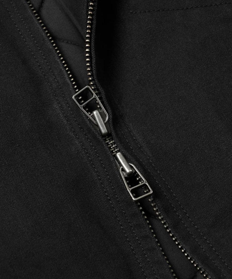 ジャケット・アウター HEAVY CANVAS DESTROYED WORK JACKET BLACK