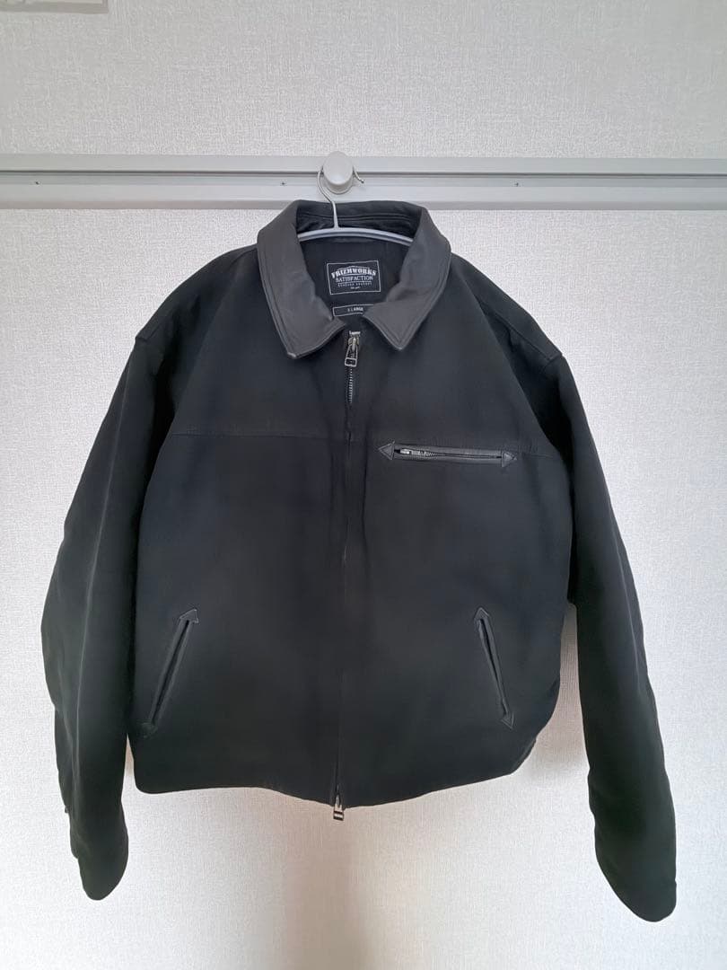 ジャケット・アウター HEAVY CANVAS DESTROYED WORK JACKET BLACK