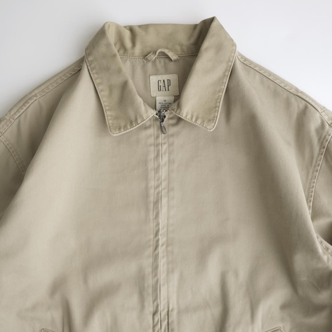 GAP ギャップ 00s ジップアップジャケット　ベージュ M.