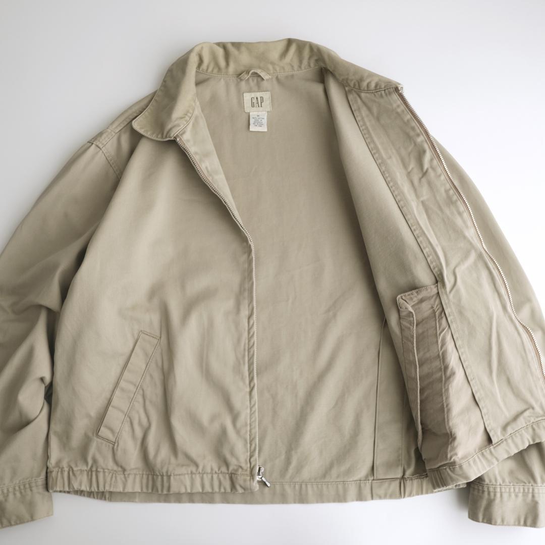 GAP ギャップ 00s ジップアップジャケット　ベージュ M.
