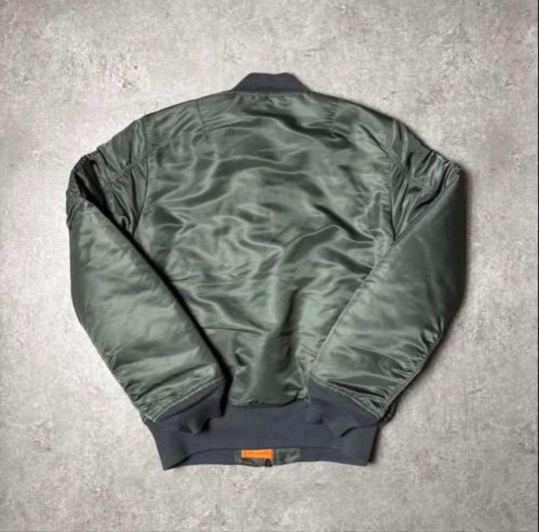 極美品 ALPHA INDUSTRIES MA-1 カーキ リバーシブル L