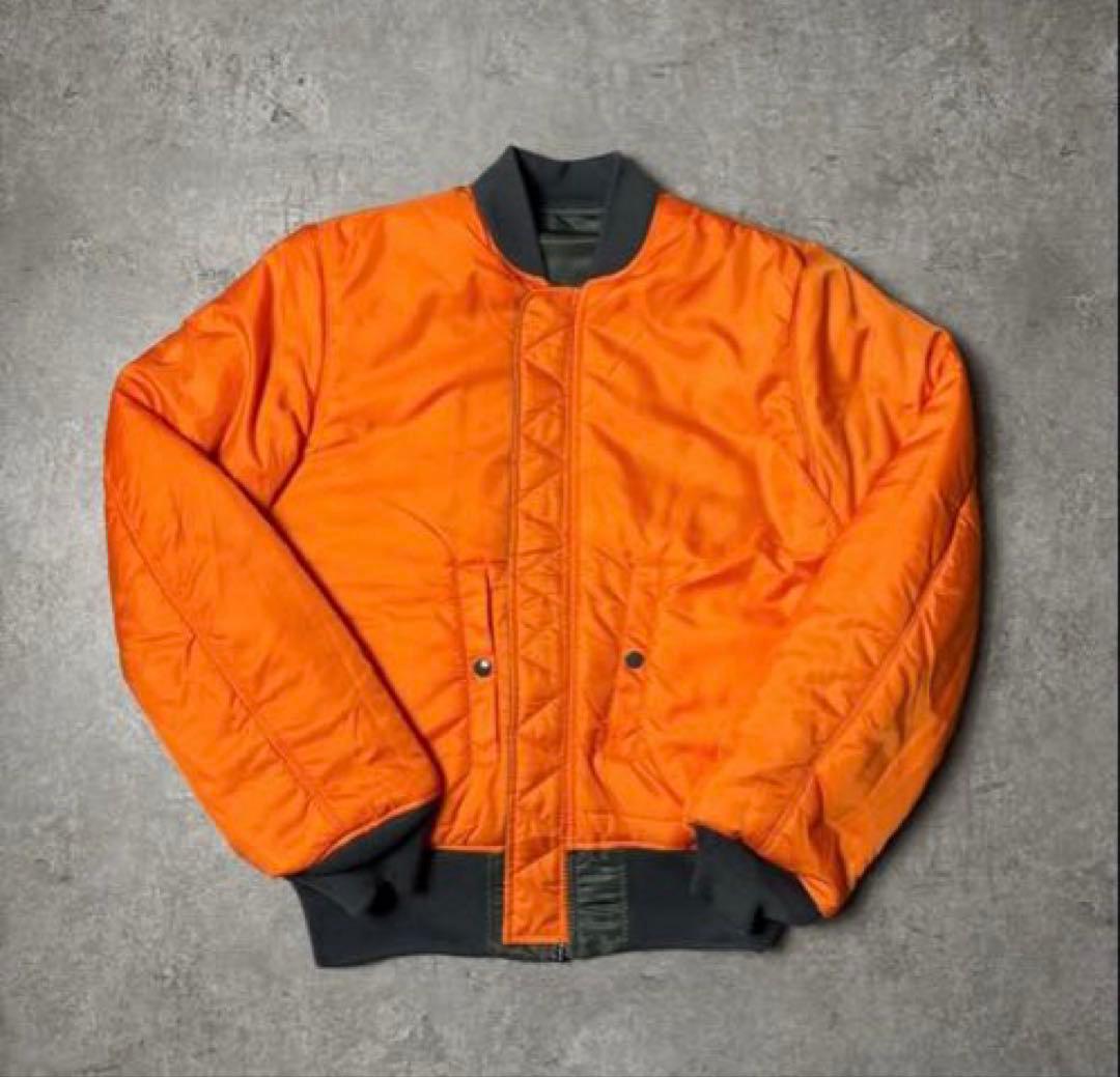 極美品 ALPHA INDUSTRIES MA-1 カーキ リバーシブル L