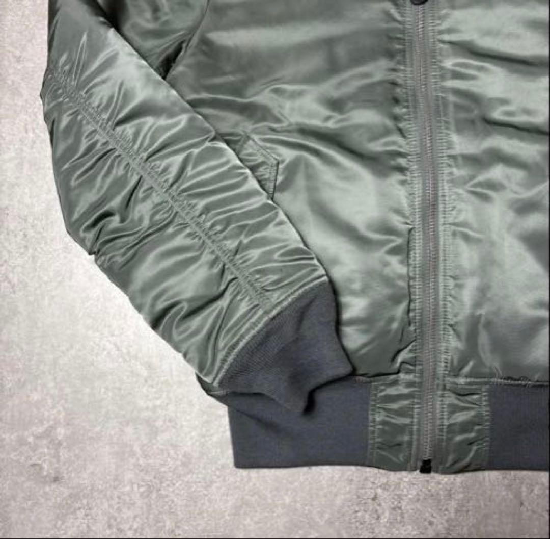 極美品 ALPHA INDUSTRIES MA-1 カーキ リバーシブル L