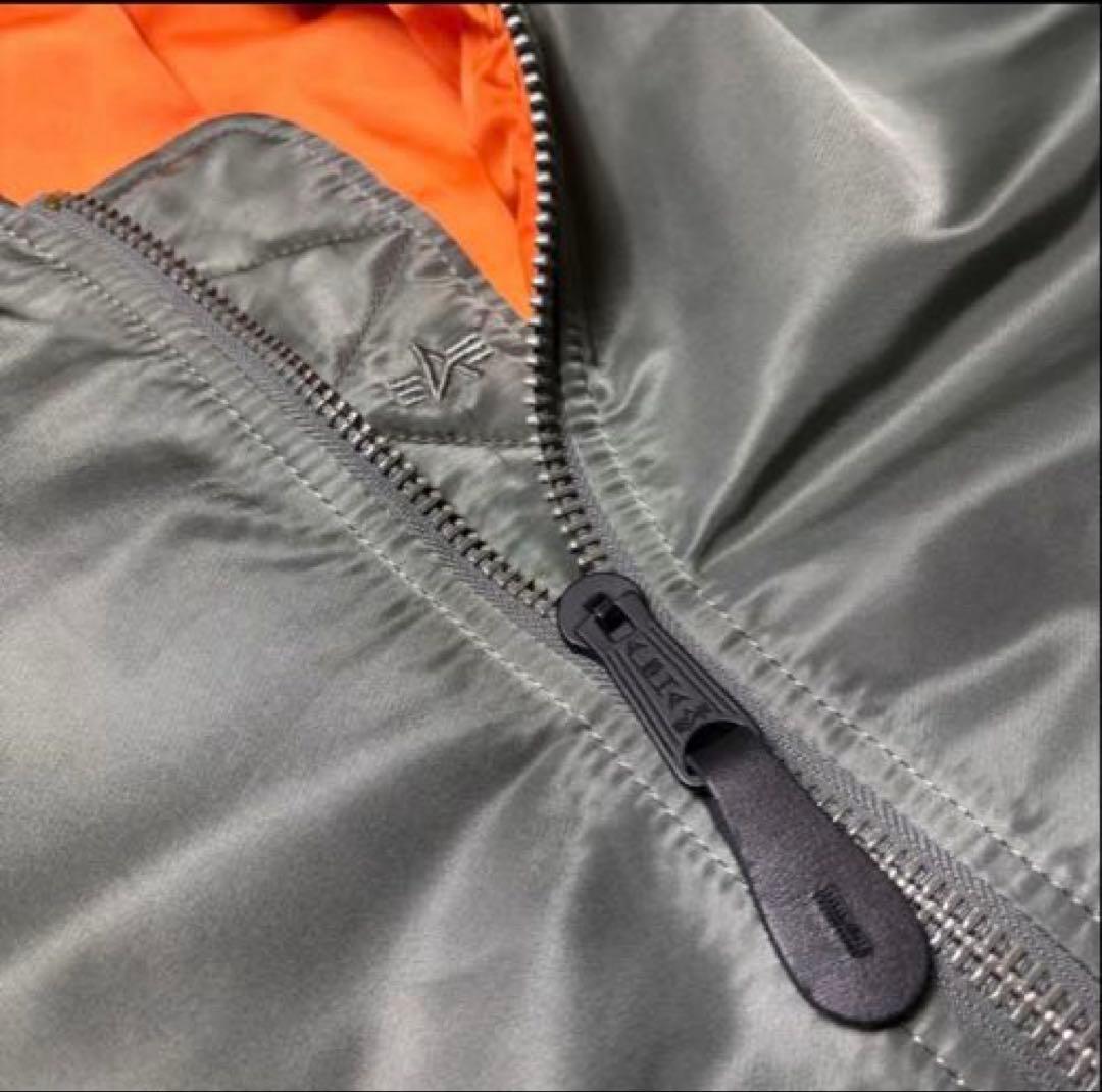 極美品 ALPHA INDUSTRIES MA-1 カーキ リバーシブル L