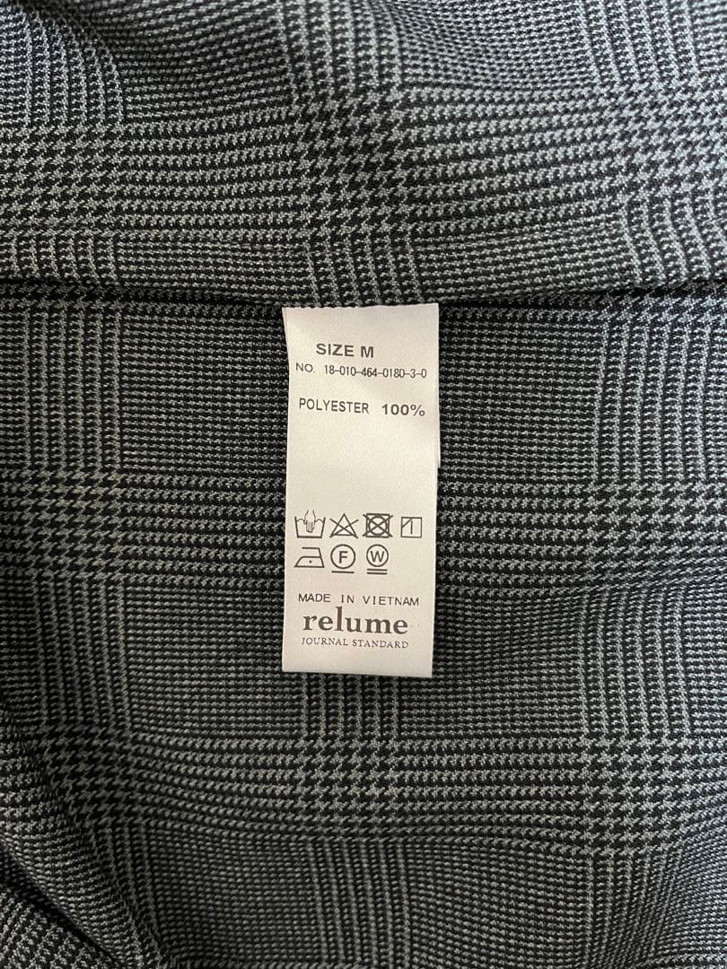 relume チェック柄スーツ ジャケットとパンツセット