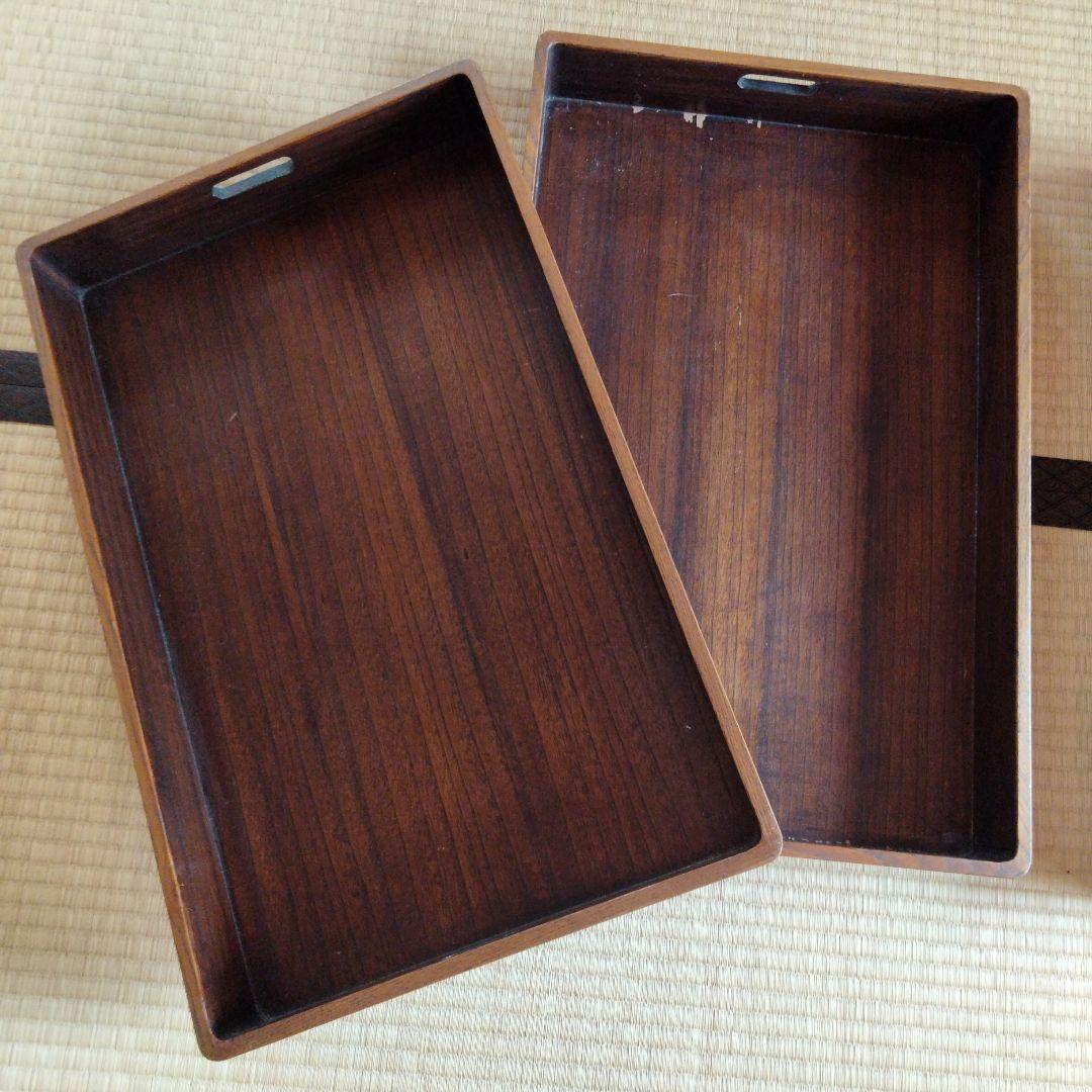 乱れ箱　浴衣盆　木製　2組　4箱