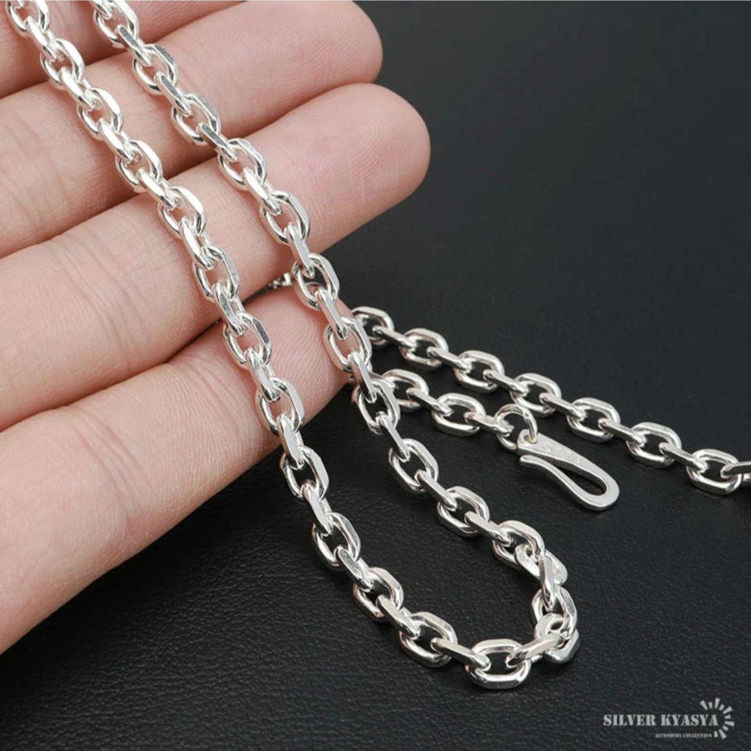 シルバー925 あずきネックレス 5mm 50cm SILVER KYASYA