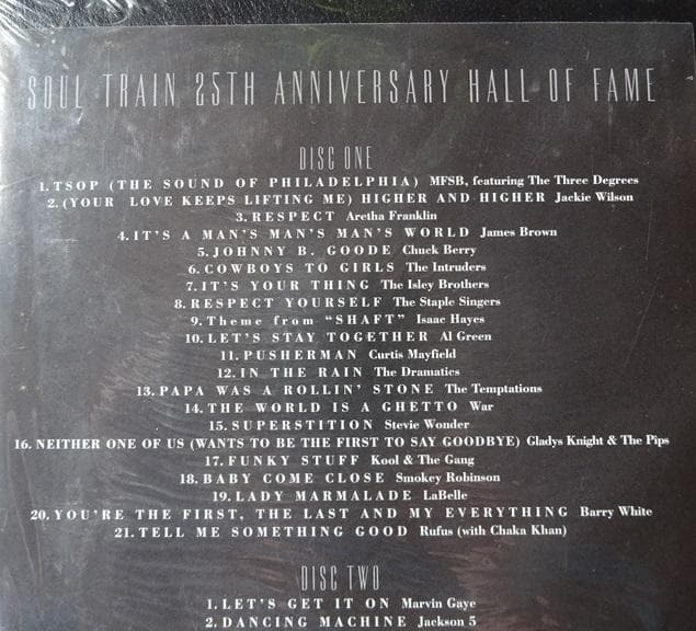 洋楽 SOUL TRAIN 25TH ANNIVERSARY HALL OF FAME