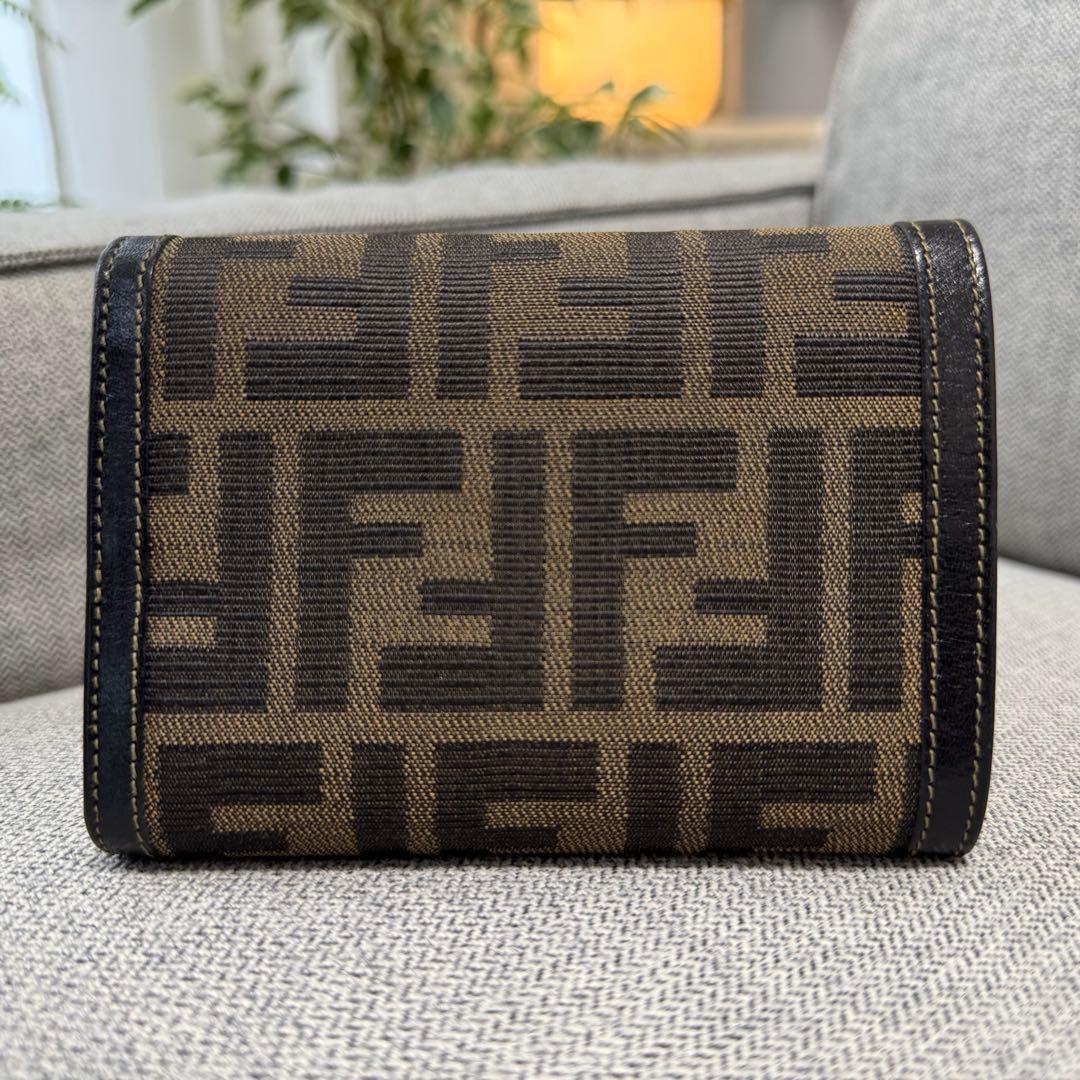 FENDI フェンディ FFズッカ柄 三つ折り財布 ユニセックス