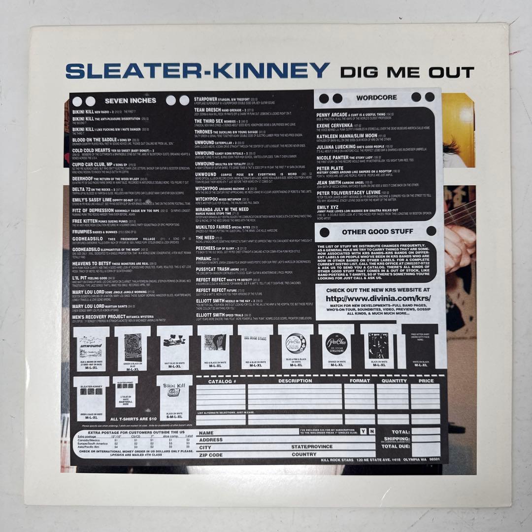 レアSLEATER-KINNEY / DIG ME IN オリジナル レコード