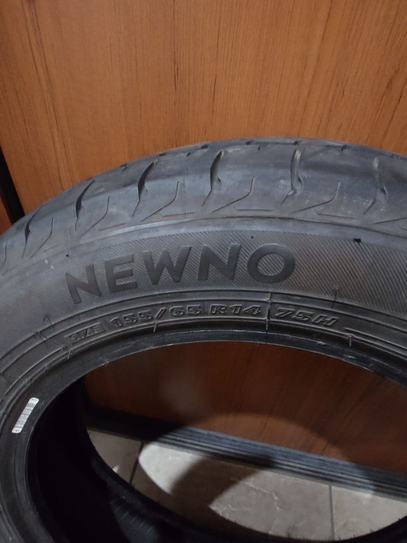バリ山155/65R14 BRIDGESTONE NEWNO2本