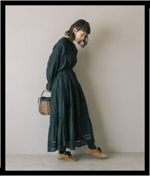 専用ページ　サマンサモスモス×kazumi　サス付き刺繍スカート