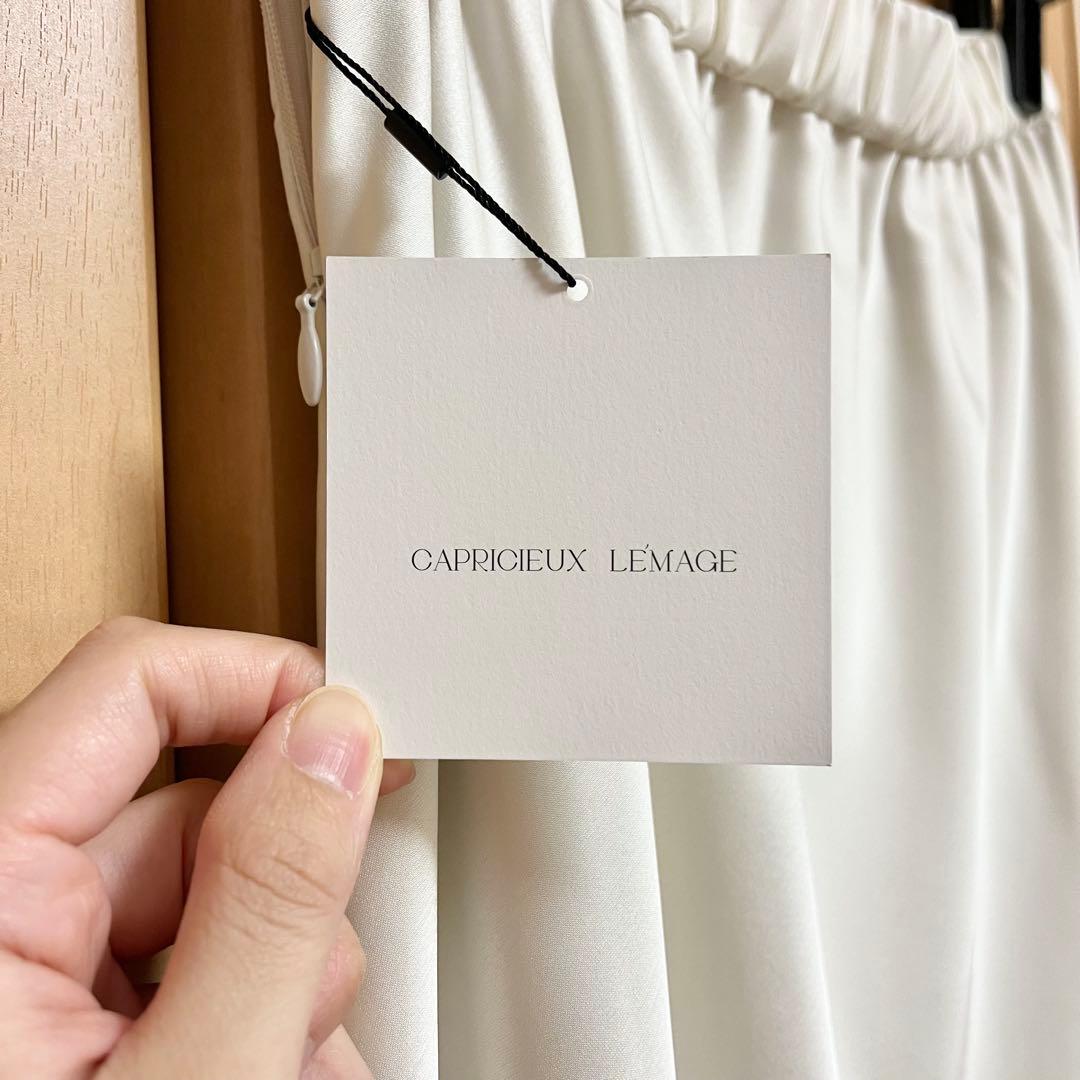 CAPRICIEUX LE'MAGE バイアススカート 38 オフホワイト