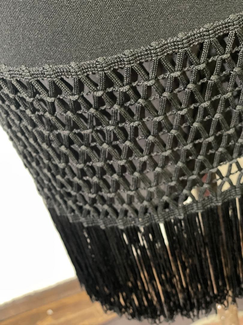【美品】EMPORIO ARMANI/エンポリオアルマーニ/38/黒/フリンジ