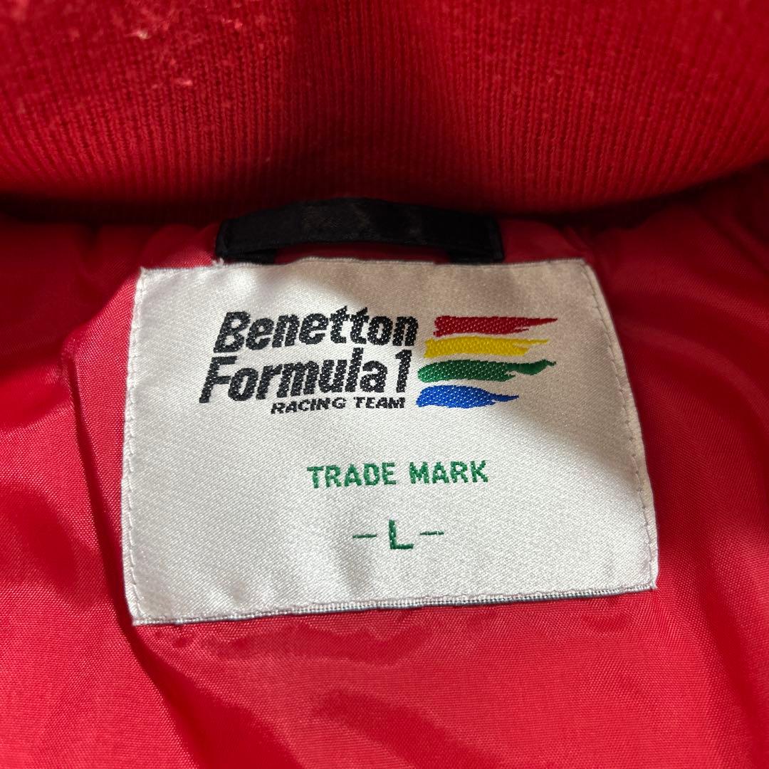 【美品】BENETTON ベネトンフォーミュラ1 レーシングジャケット L 黒銀