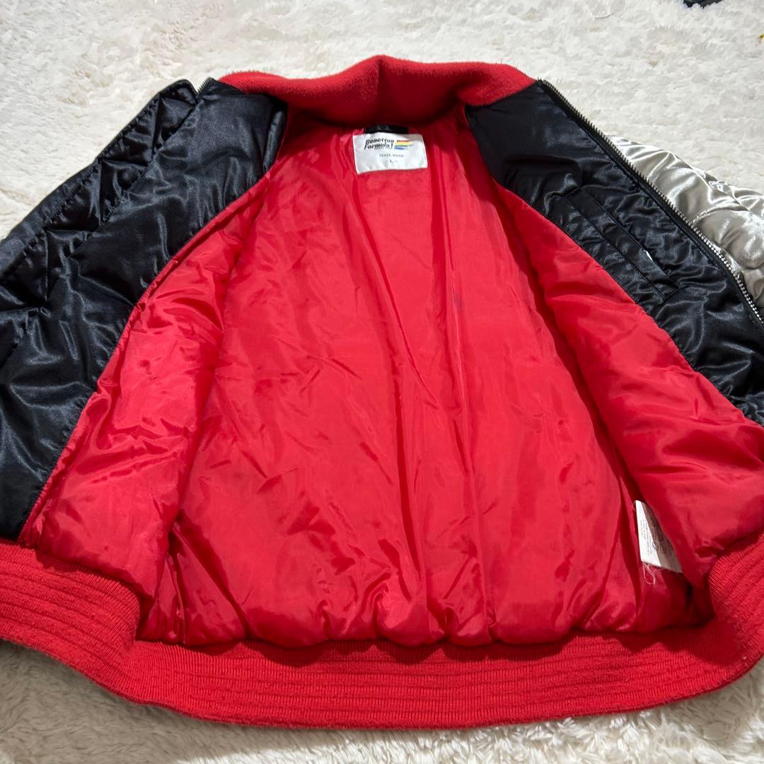 【美品】BENETTON ベネトンフォーミュラ1 レーシングジャケット L 黒銀