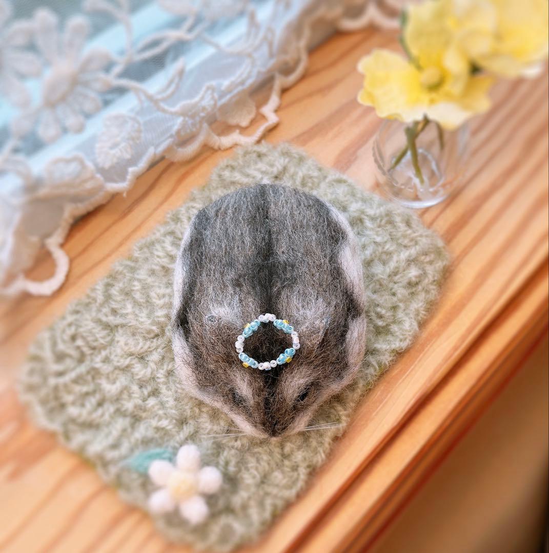 N　（羊毛フェルト　ハムスター）