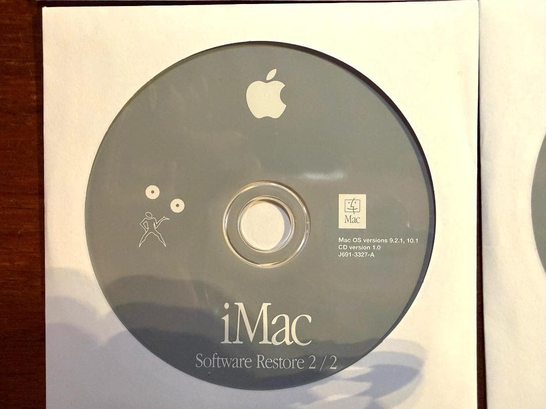 【Apple純正品】iMac OS XとOS9インストーラーディスク