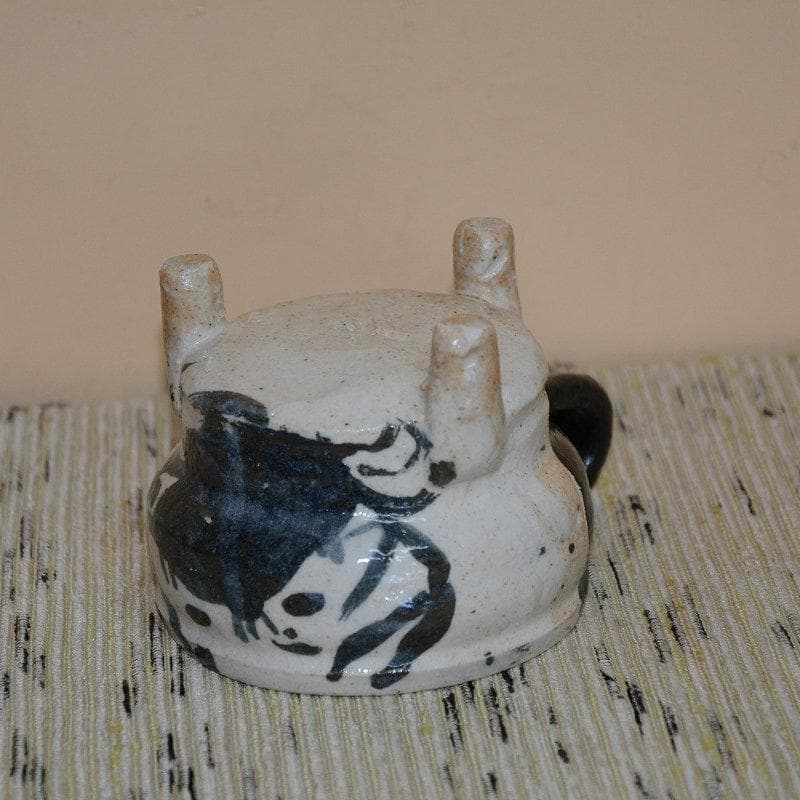 黒織部カニの絵マグカップ　コーヒーカップ　新品　早蕨窯　佐藤和次　送料込み