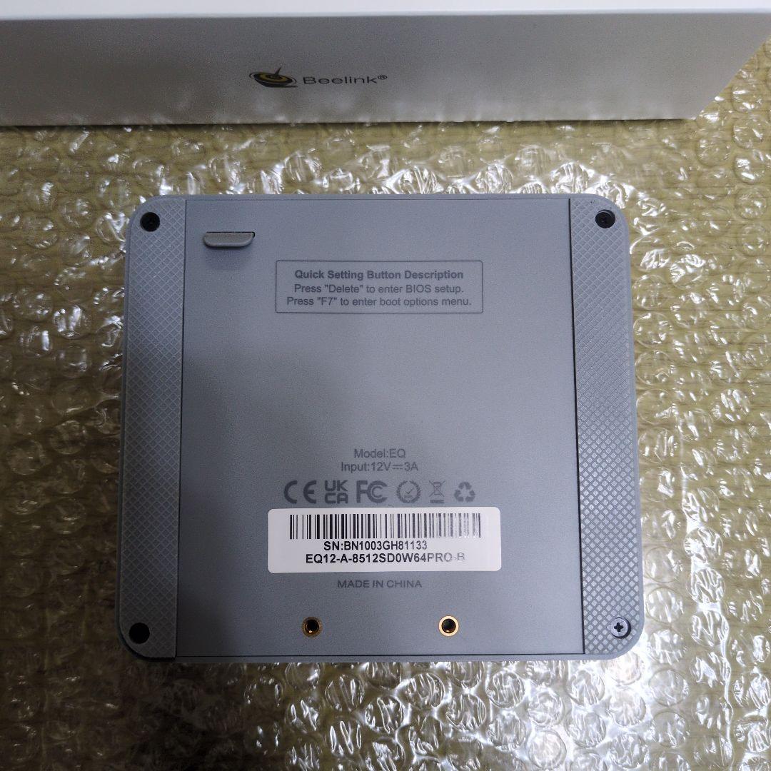 Beelink EQ12 Mini PC N100プロセッサー ミニPC