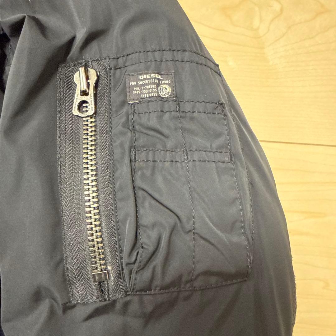 ※さとっぺ　DIESEL フライトジャケットN-2B ブラック　Mサイズ
