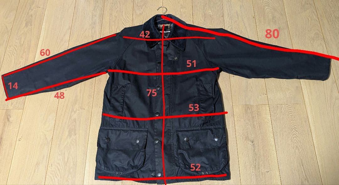 Barbour beaufort 34 ネイビー