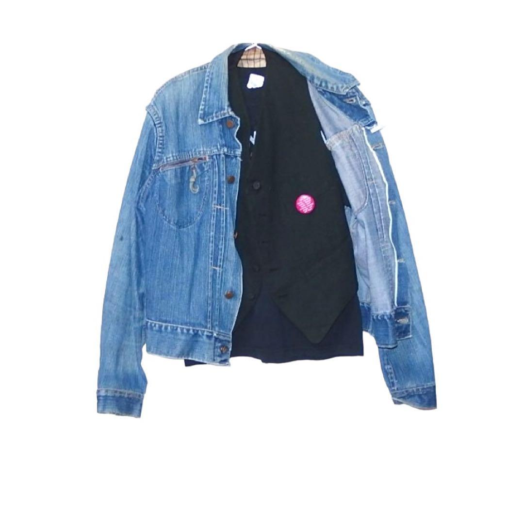 ▪40s CINCH BACK ビンテージ ベスト シンチバック ジレ 黒