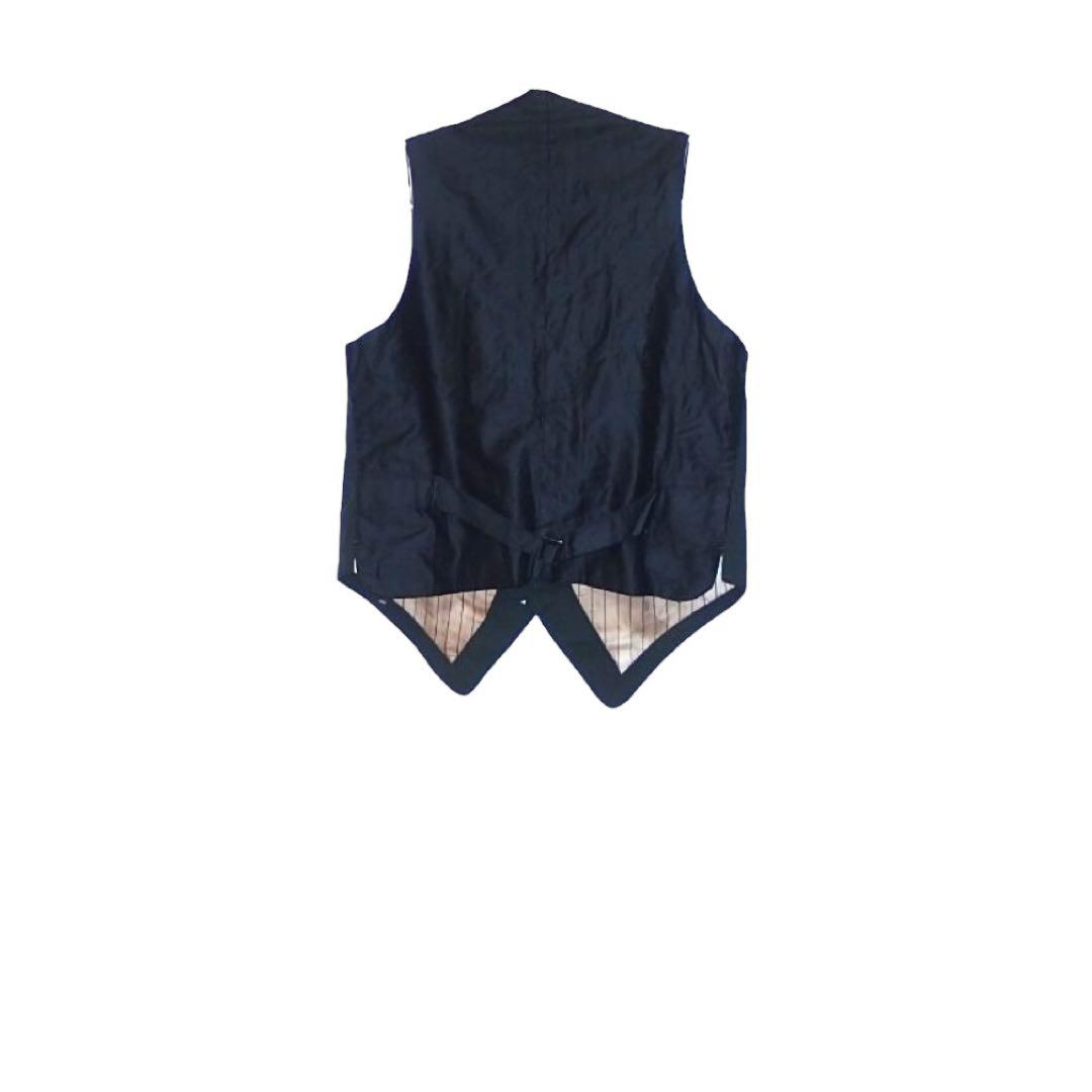 ▪40s CINCH BACK ビンテージ ベスト シンチバック ジレ 黒