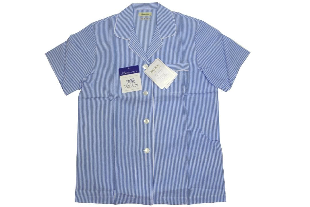 【新品】アムールAmour1886　快眠プロジェクト　春夏サッカーパジャマ（M)