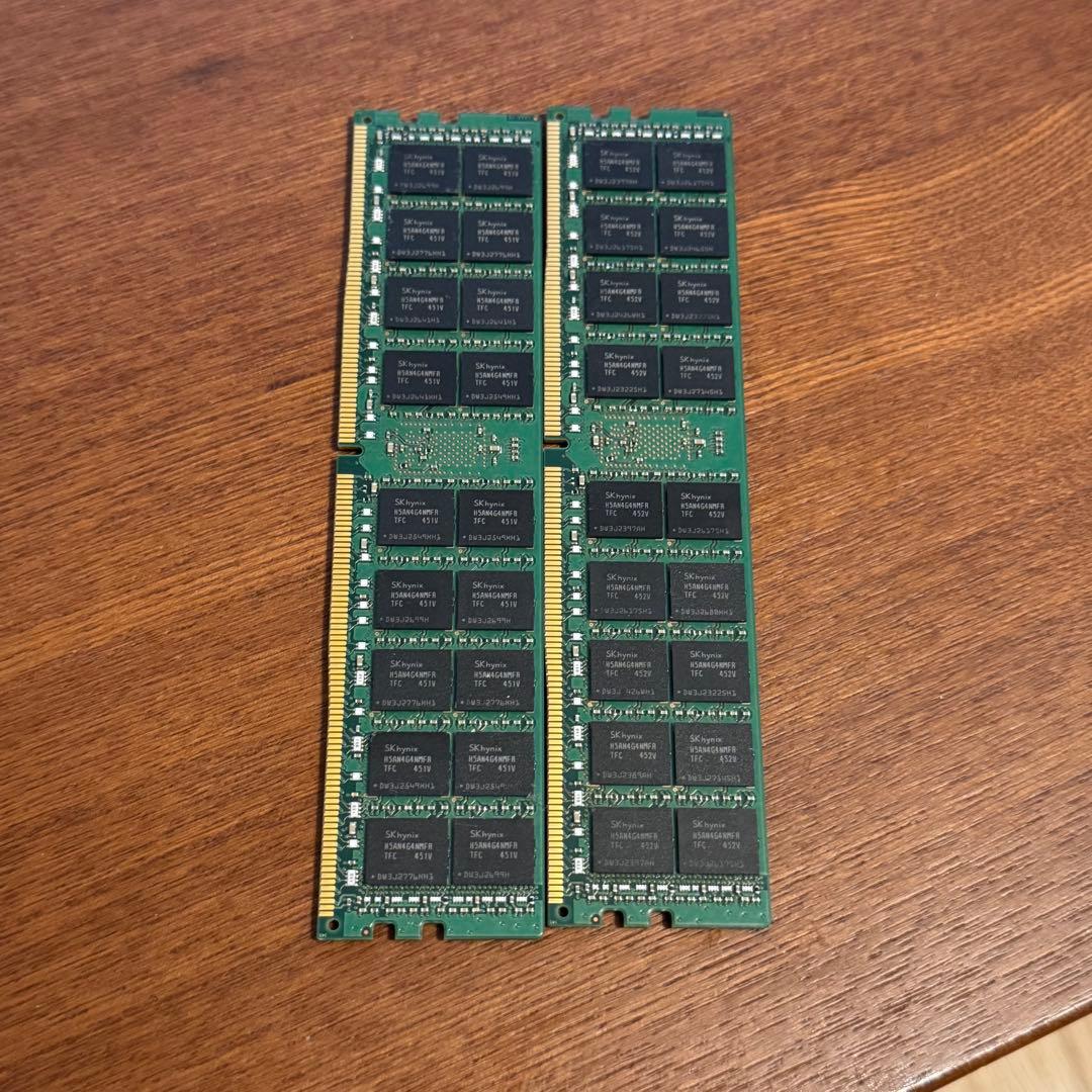 SK hynix DDR4 ECC 16GB RDIMM2枚 PC4-2133P