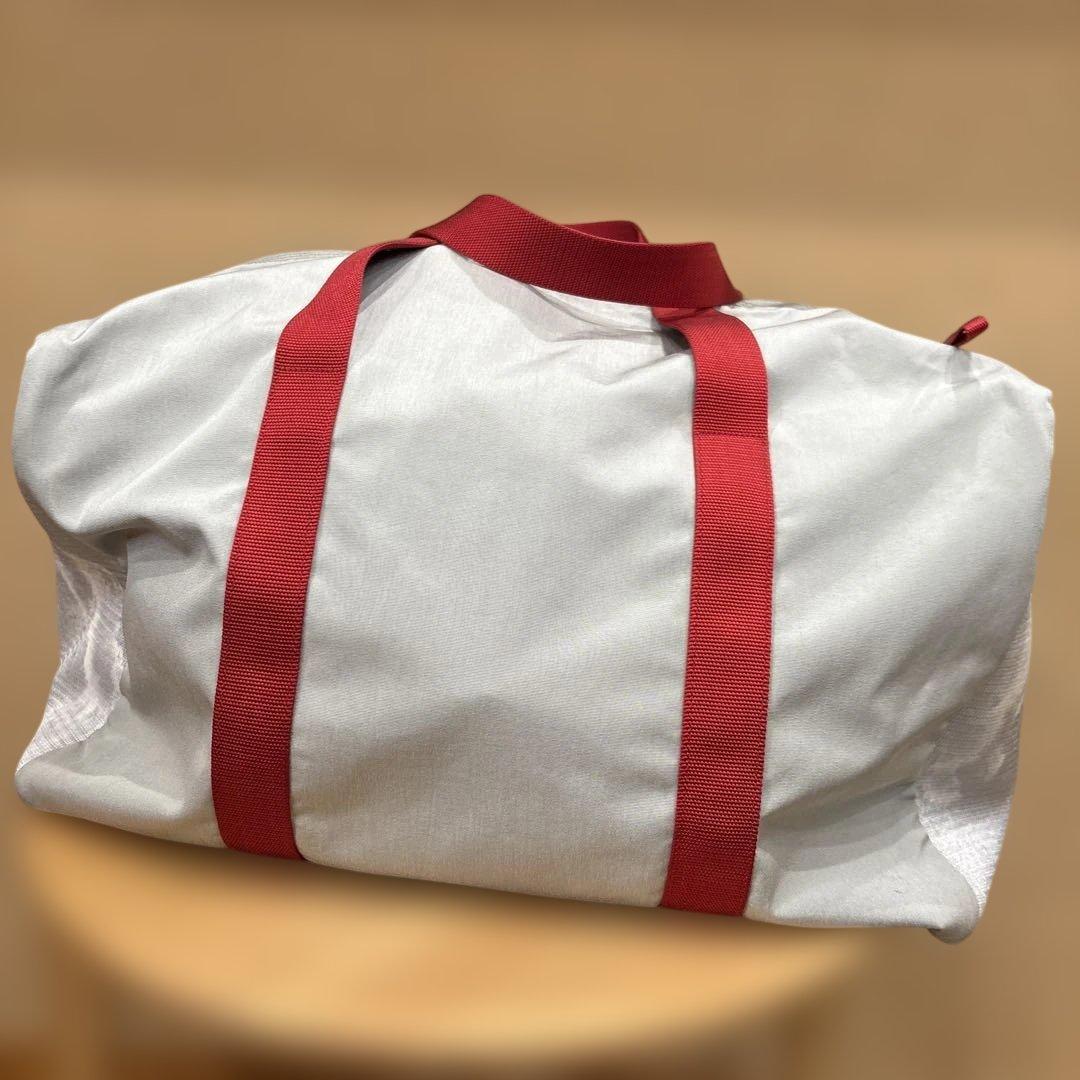 PRADA プラダスポーツ ボストンバッグ 大容量 グレー レッド