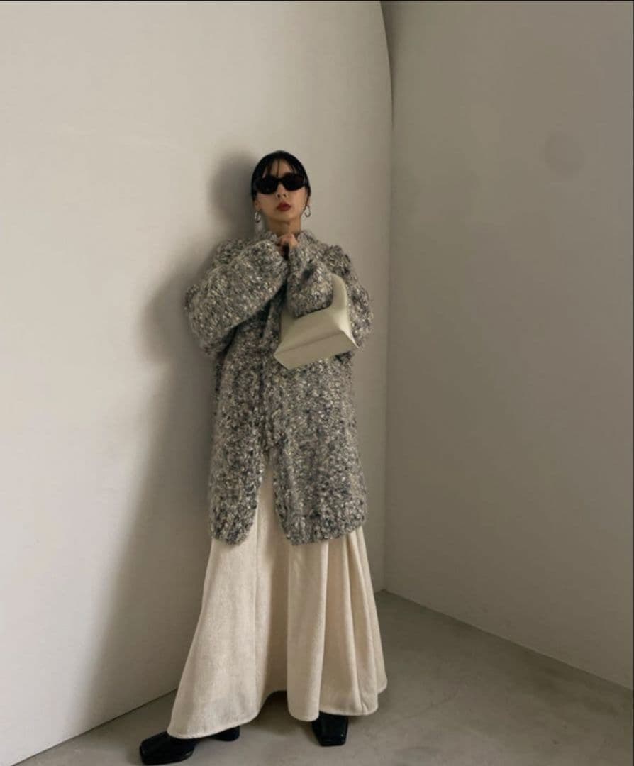 Ameri　FUNNY YARN KNIT JACKET