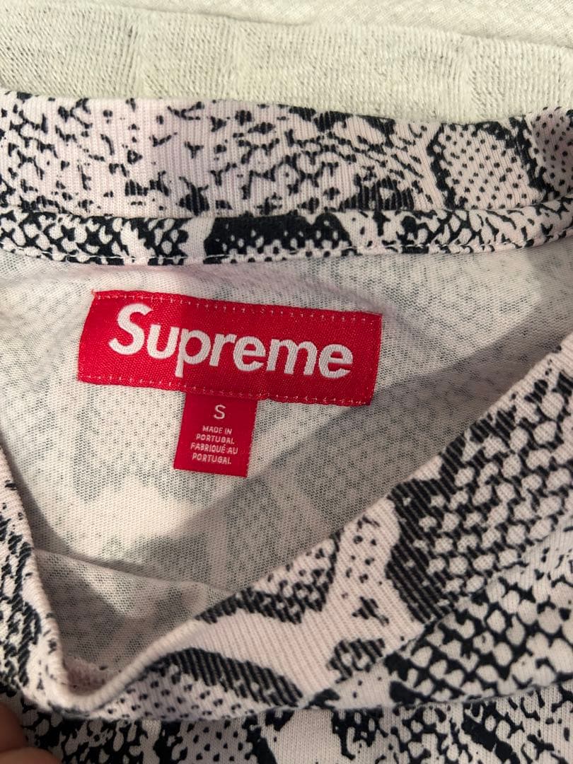 Supreme ヘビ柄 Tシャツ S