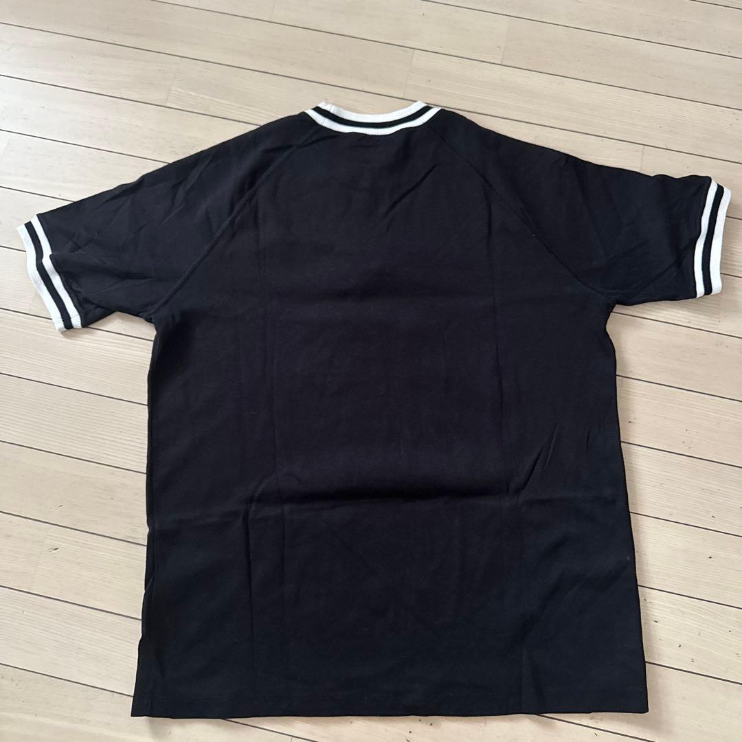 Louis Vuitton ブラック ロゴ刺繍 Tシャツ