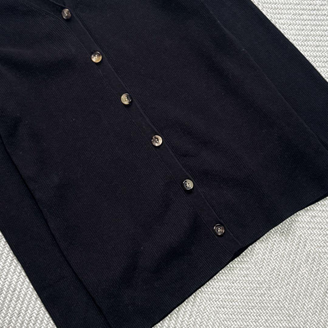 美品 EVERYDAY I LIKE. リブニットカーディガン Vネック 黒