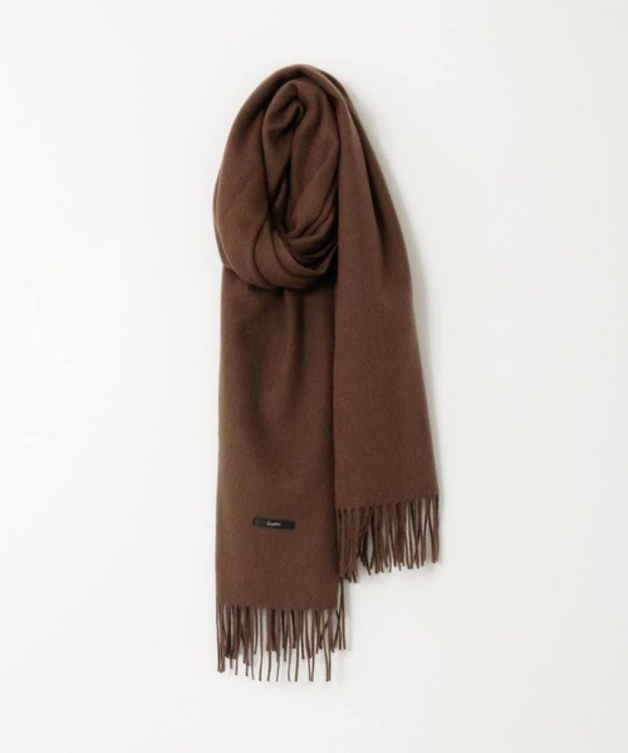 ★美品◆アーバンリサーチロッソ◆高品質♡カシミヤ混無地ストールBR