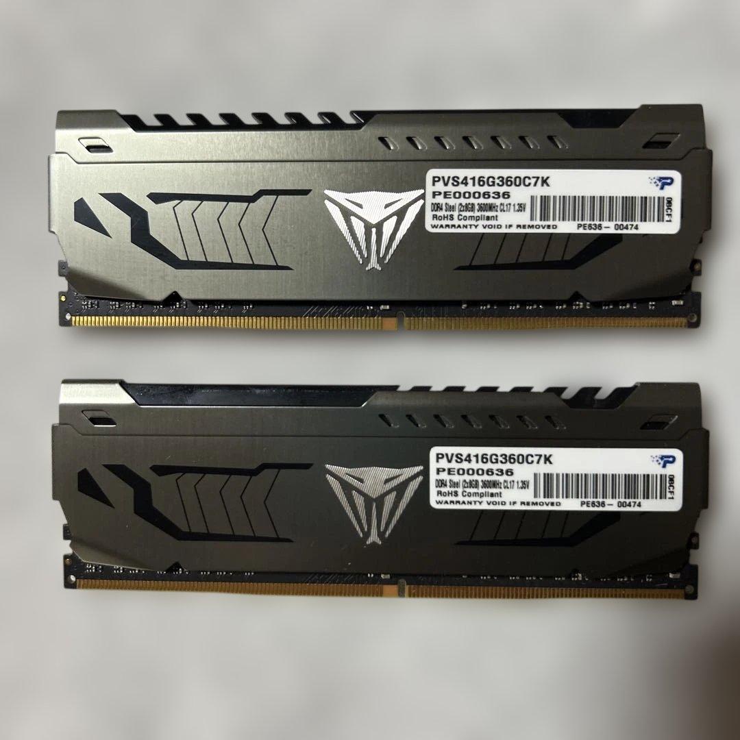 Viper Steel 16GB DDR4 3600MHz メモリー