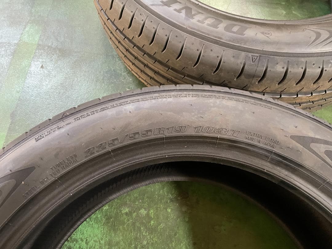 225/55R19 4本セット ダンロップ SP SPORT MAXX 新車外し