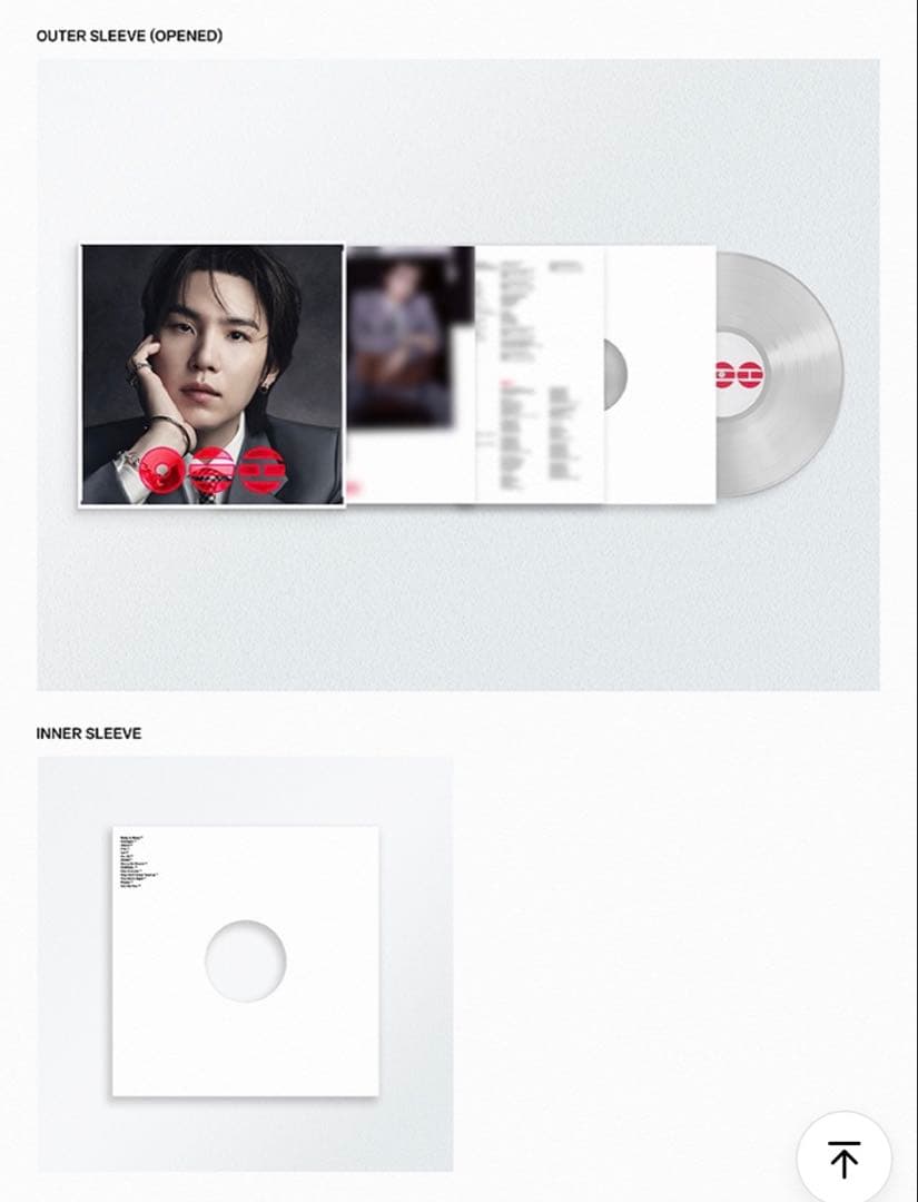 BTS 'ARIRANG' (SUGA CLEAR Vinyl) ユンギ