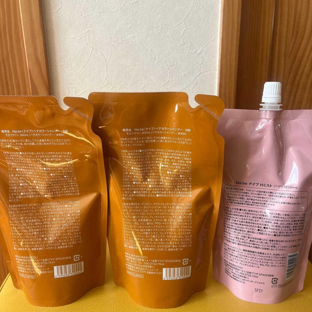 Na.be COLOR SHAMPOO & HEMATIN MIST セット