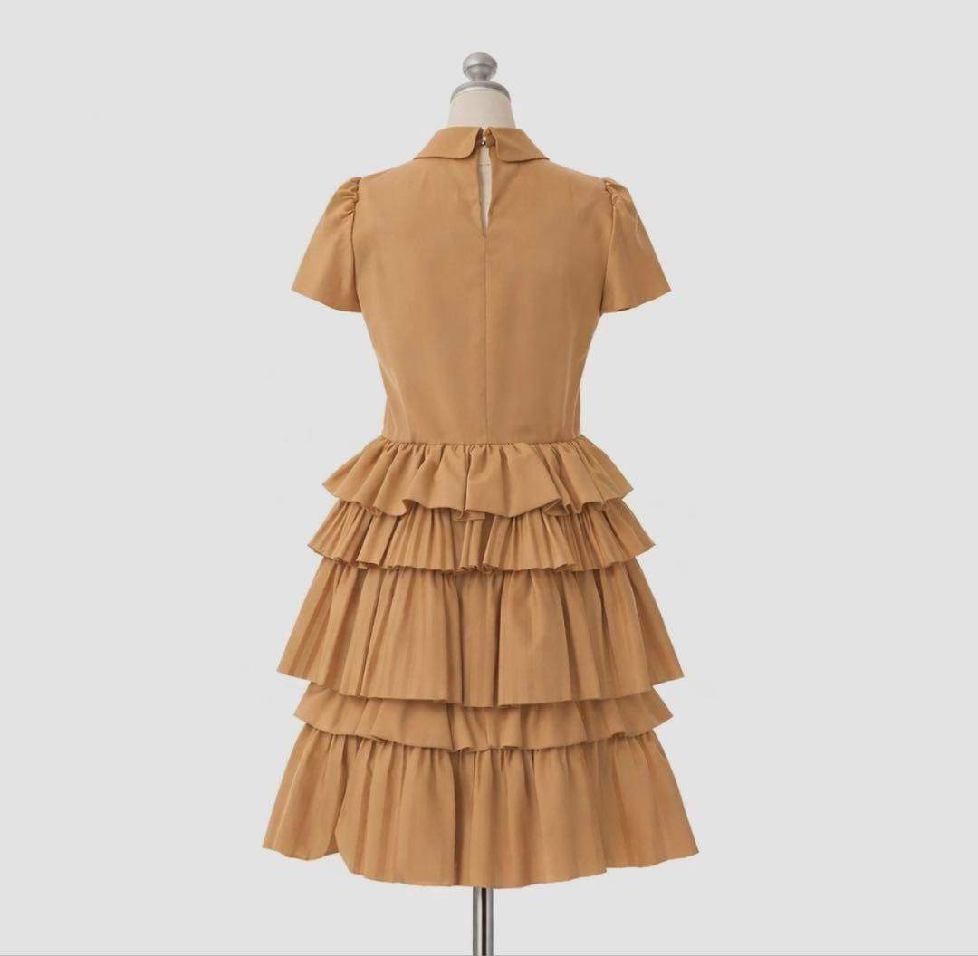 【美品✨バックティアードフリル 】N°21襟付きワンピース ヌメロヴェントゥーノ