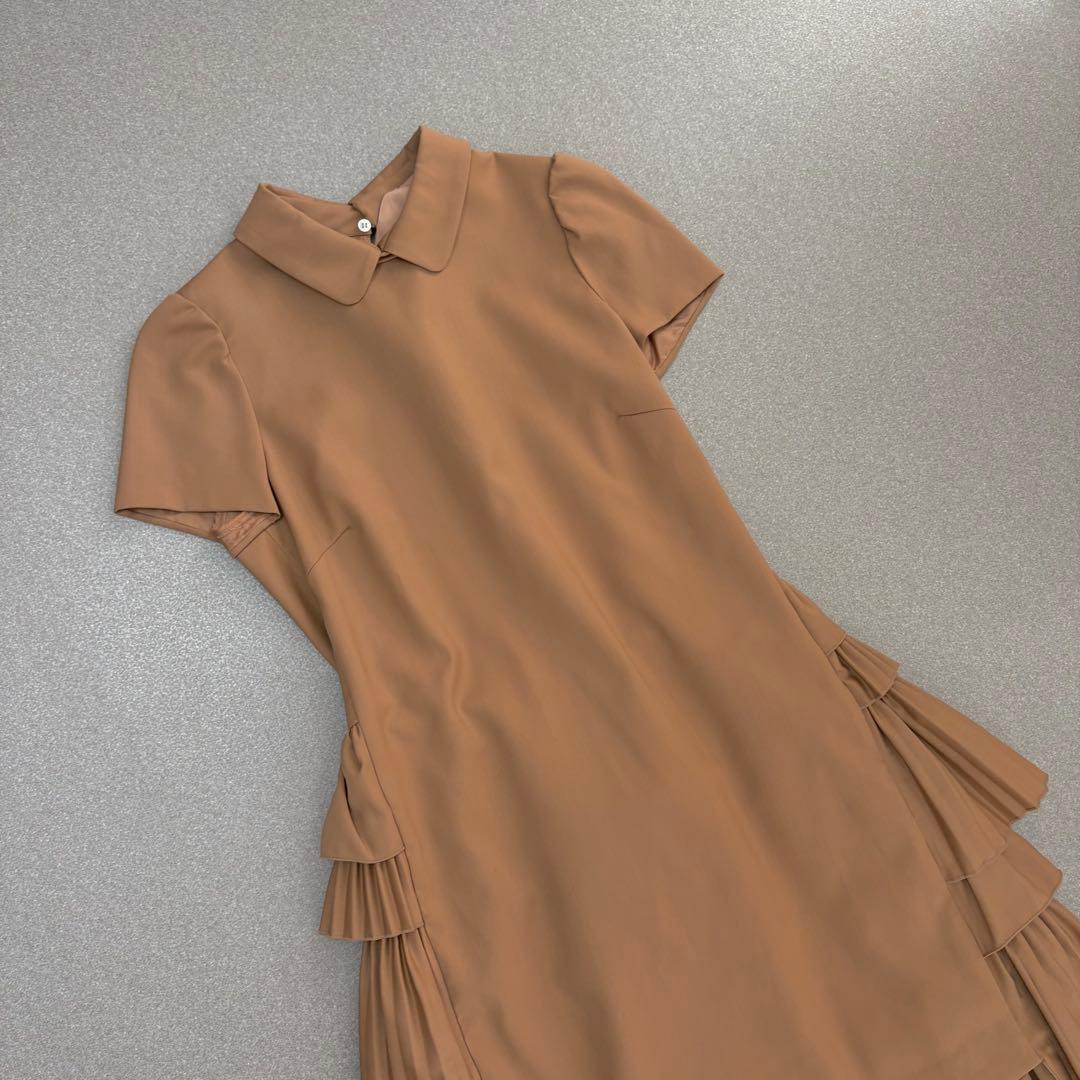 【美品✨バックティアードフリル 】N°21襟付きワンピース ヌメロヴェントゥーノ