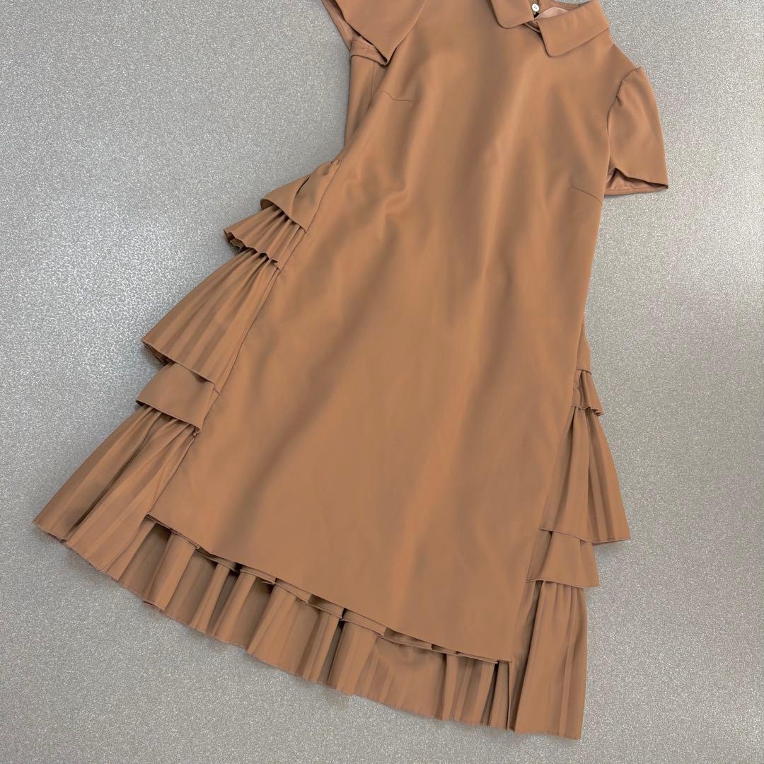 【美品✨バックティアードフリル 】N°21襟付きワンピース ヌメロヴェントゥーノ