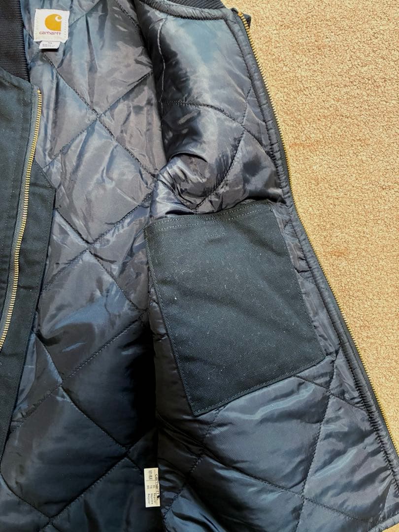 Carhartt カーハート　ダックベスト　ワークウェア　キルティング　ジップ