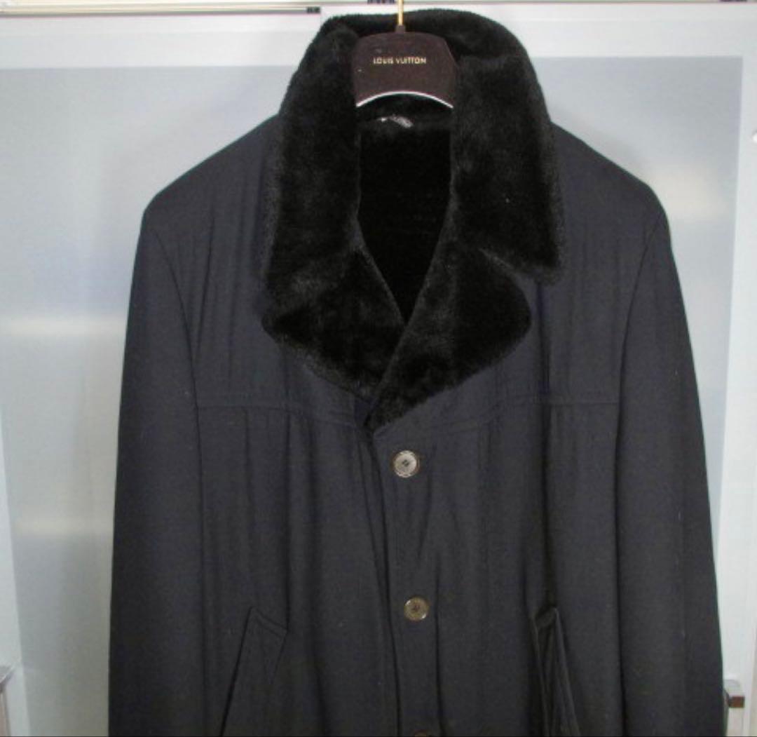 希少　GUCCI　ブラックファー　コート　７５万