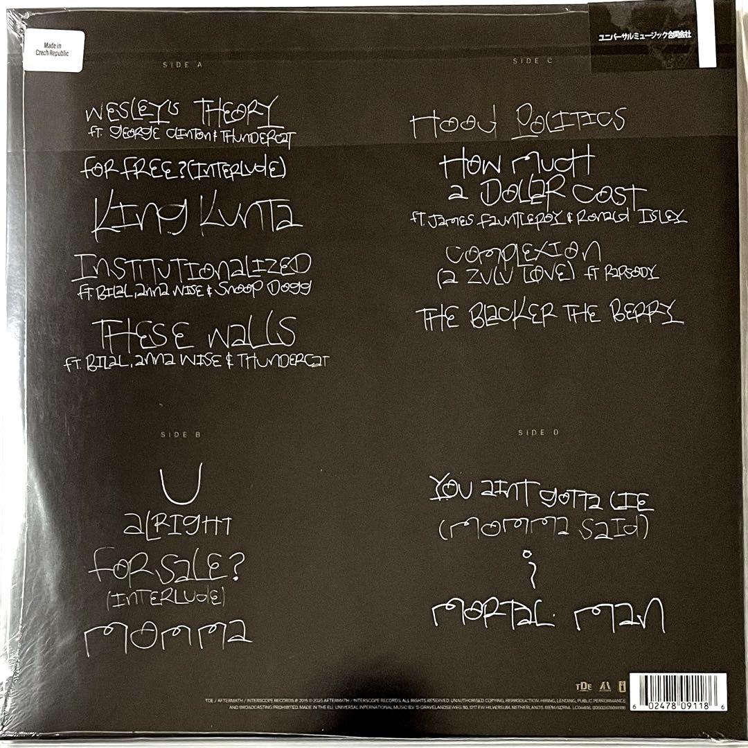 新品Kendrick Lamar/To Pimp A Butterfly 2LP