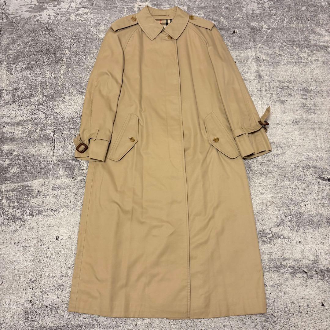 美品 80s〜90sヴィンテージバーバリートレンチコート ノバチェック