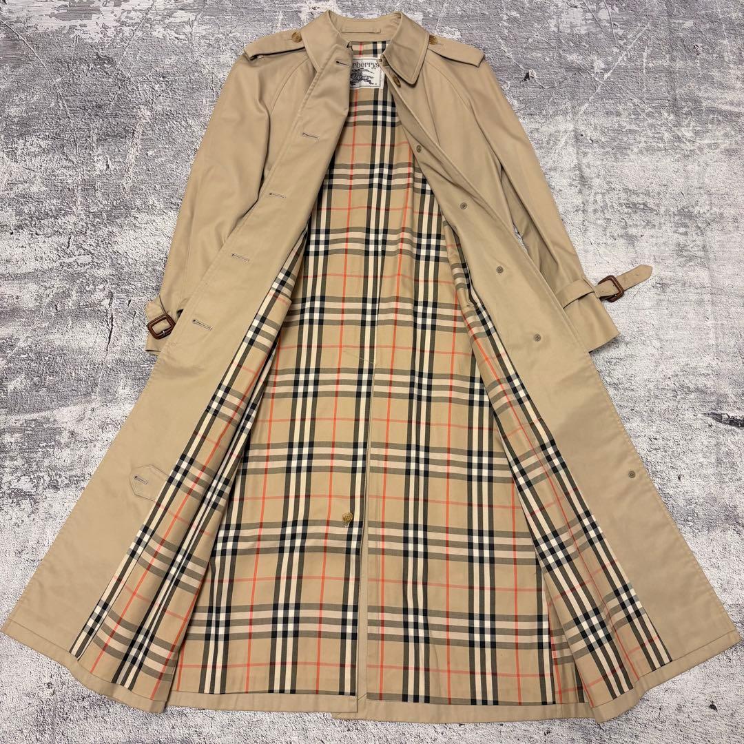 美品 80s〜90sヴィンテージバーバリートレンチコート ノバチェック