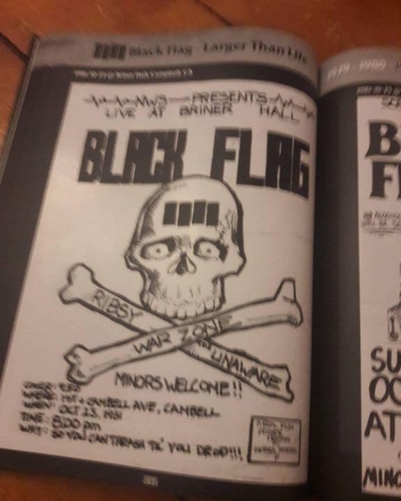 アート・デザイン・音楽 LARGER THAN LIFE Black Flag Memorabilla